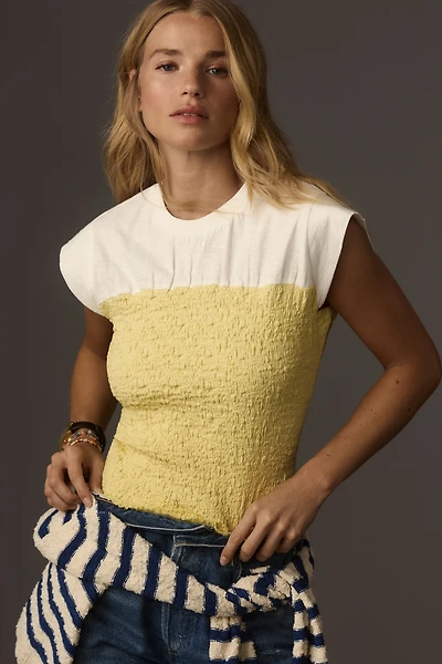 Maeve Smocked Muscle Top