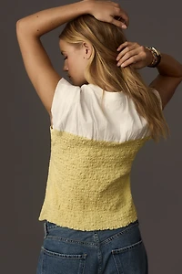 Maeve Smocked Muscle Top