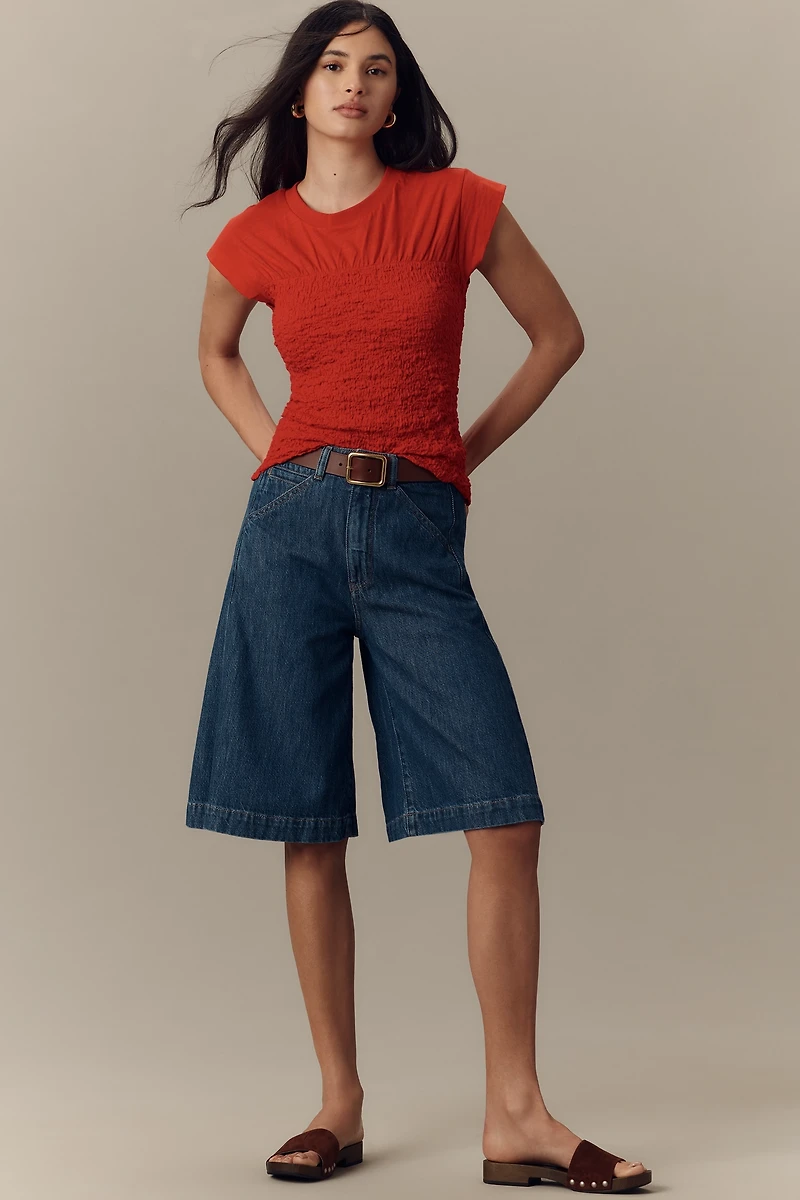 Maeve Smocked Muscle Top