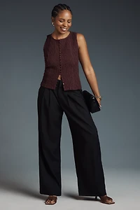 By Anthropologie Puckered Peplum Top