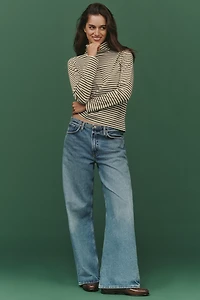 KULE Cotton Long-Sleeve Turtleneck Top