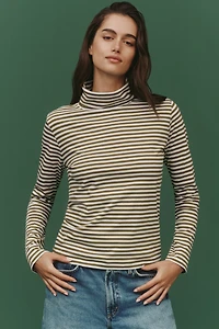 KULE Cotton Long-Sleeve Turtleneck Top