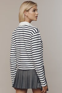 KULE Lexie Long-Sleeve Polo Top