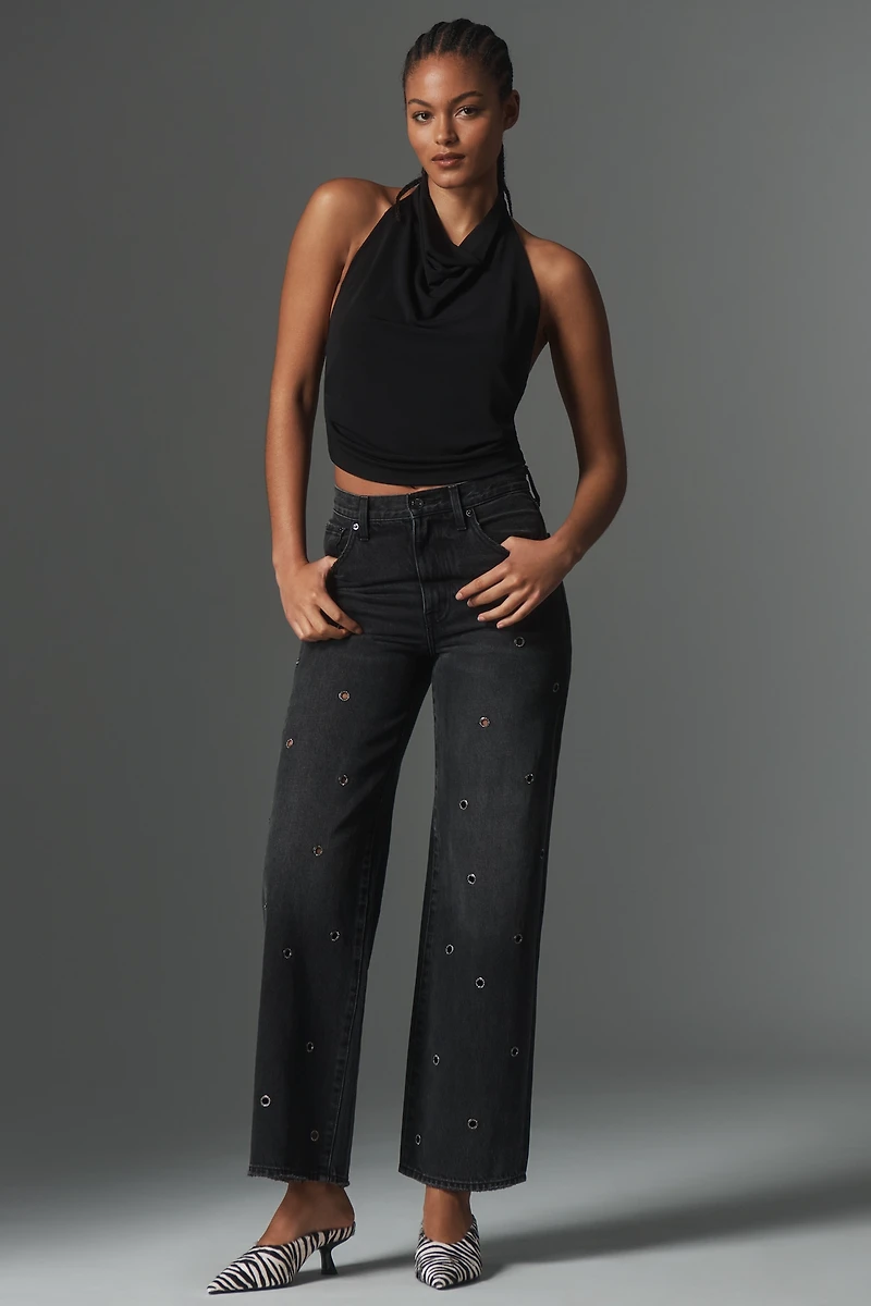 Lamarque Enza Halter Cowl-Neck Top