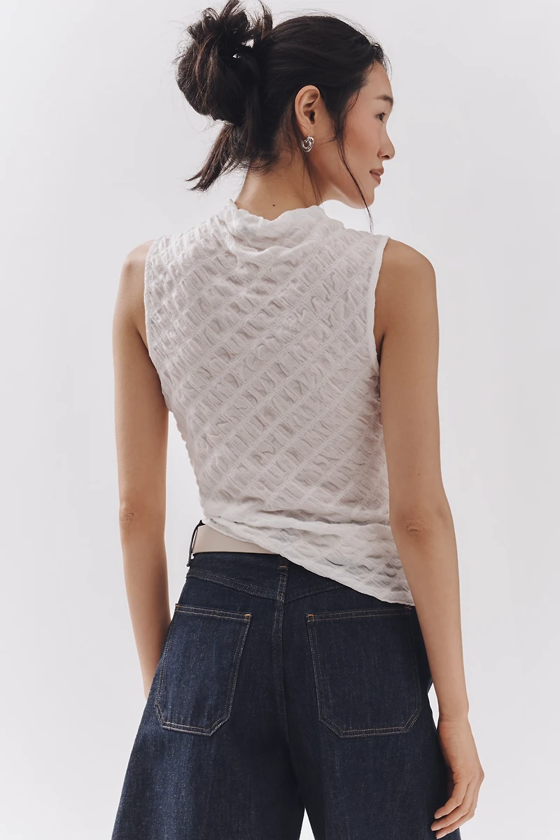Maeve Asymmetric Textured Tank