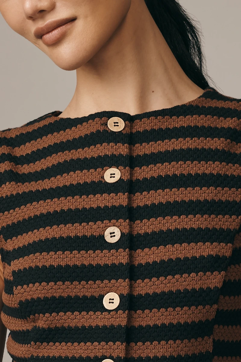 Maeve Structured Knit Vest