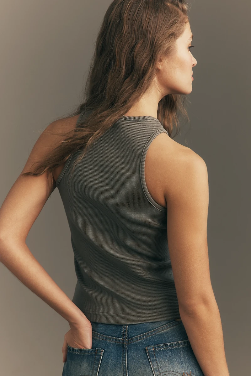 Pilcro Embellished Halter Tank Top