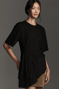 By Anthropologie Asymmetric Oversized Tee