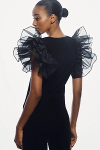 Endless Rose Statement Ruffle Top