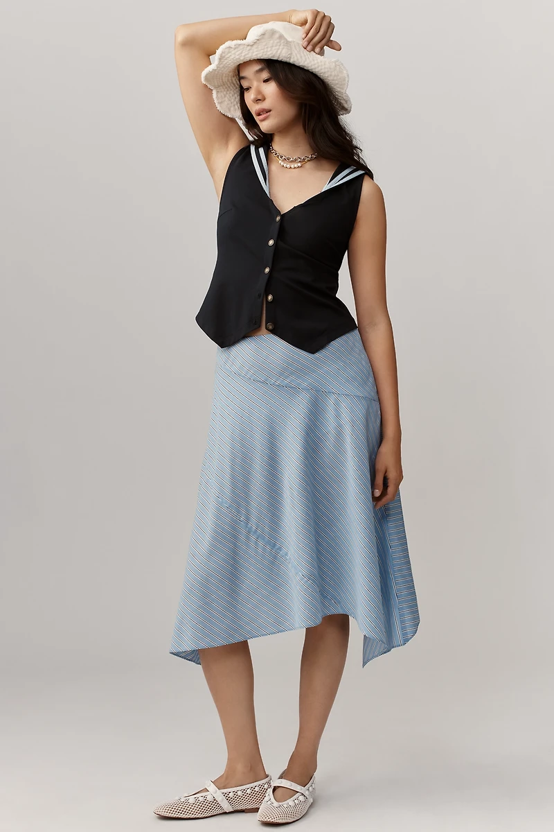 Maeve Nautical V-Neck Vest