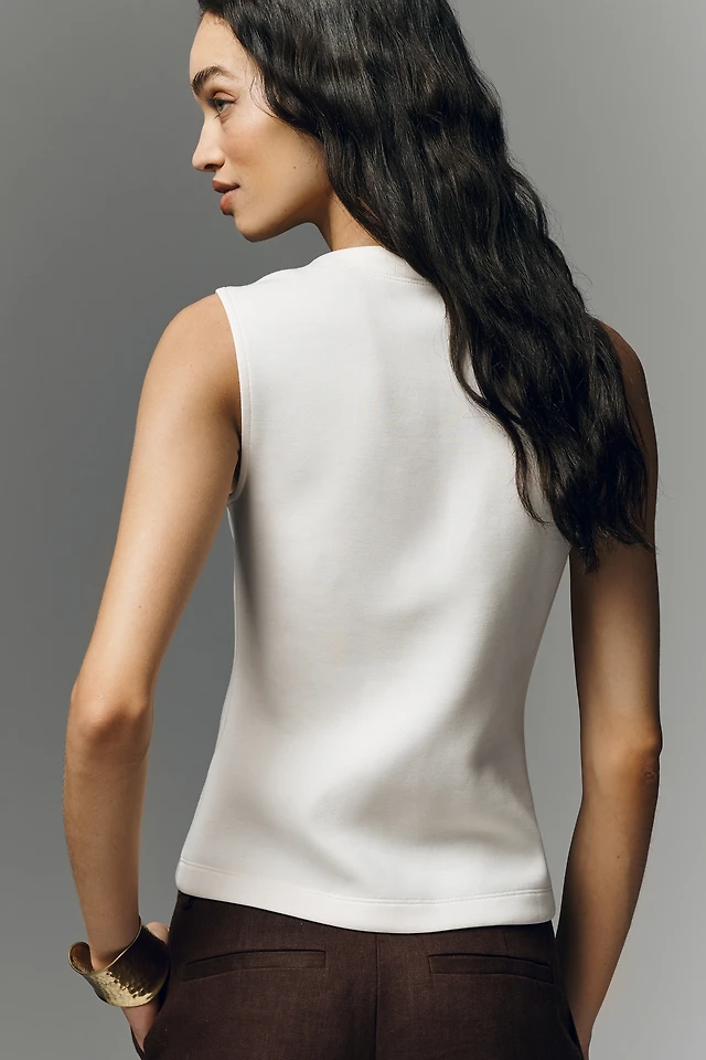 lovaan val sleeveless ruched linen-silk dress Val LOVAAN
