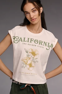 By Anthropologie Evelyn California Cap-Sleeve T-Shirt
