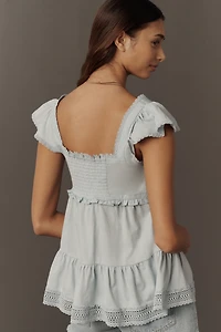 By Anthropologie Tiered Tunic Top