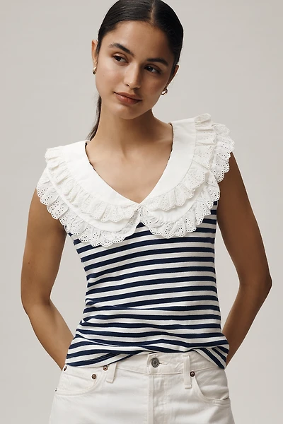 Maeve Ruffle Collar Tank