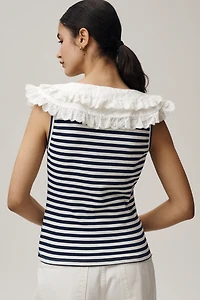 Maeve Ruffle Collar Tank