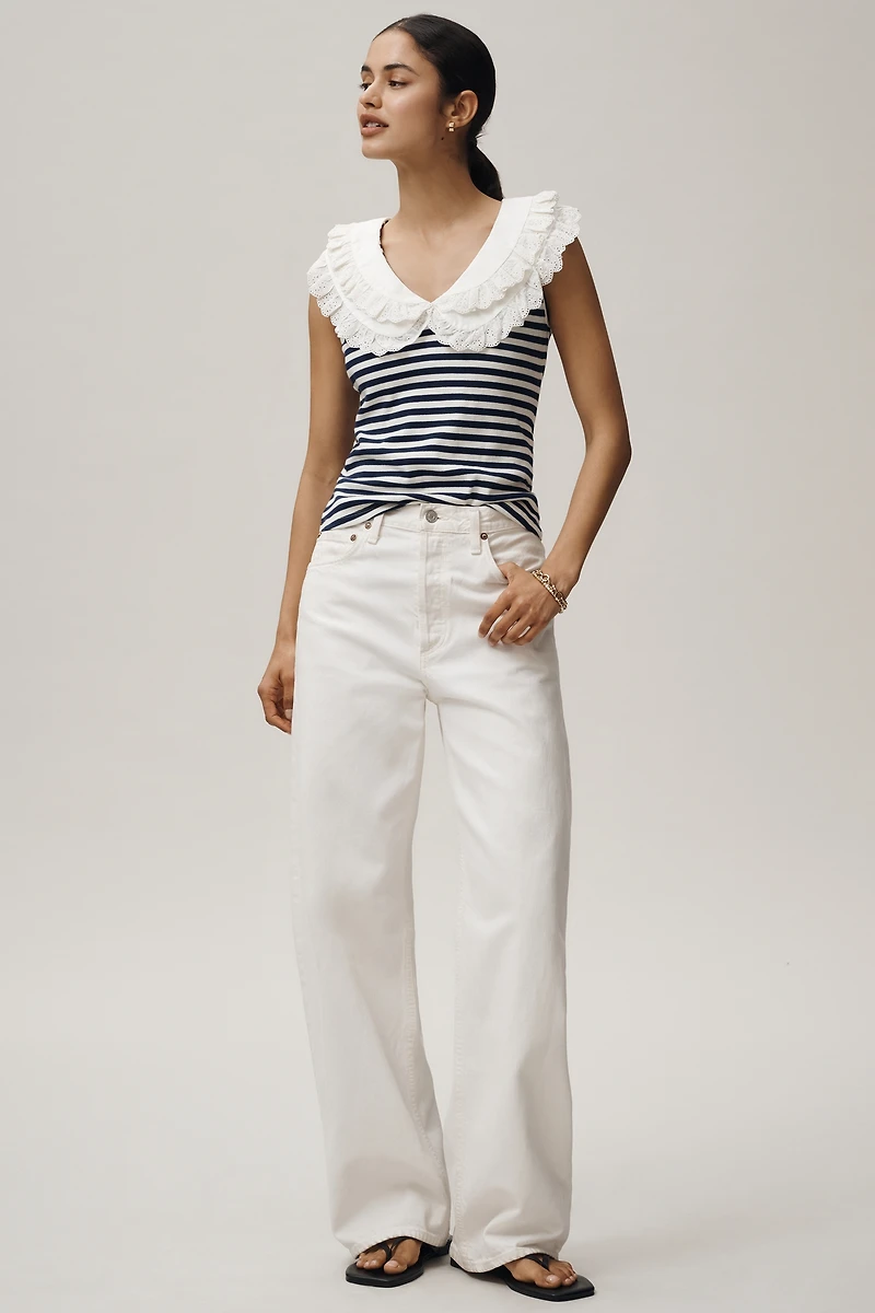 Maeve Ruffle Collar Tank