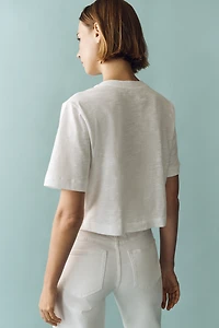 Corey Short-Sleeve Boxy Tee by Maeve