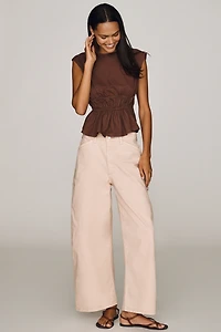 Pilcro 100% Cotton Waisted Muscle Tee