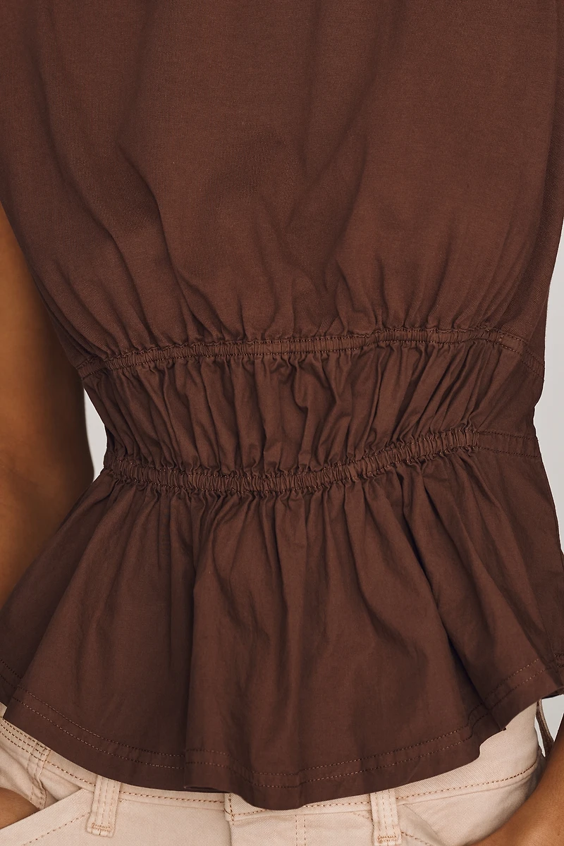 Pilcro 100% Cotton Waisted Muscle Tee