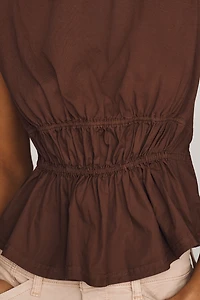 Pilcro 100% Cotton Waisted Muscle Tee