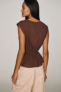 Pilcro 100% Cotton Waisted Muscle Tee
