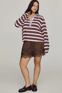 Maeve Long-Sleeve Polo Top