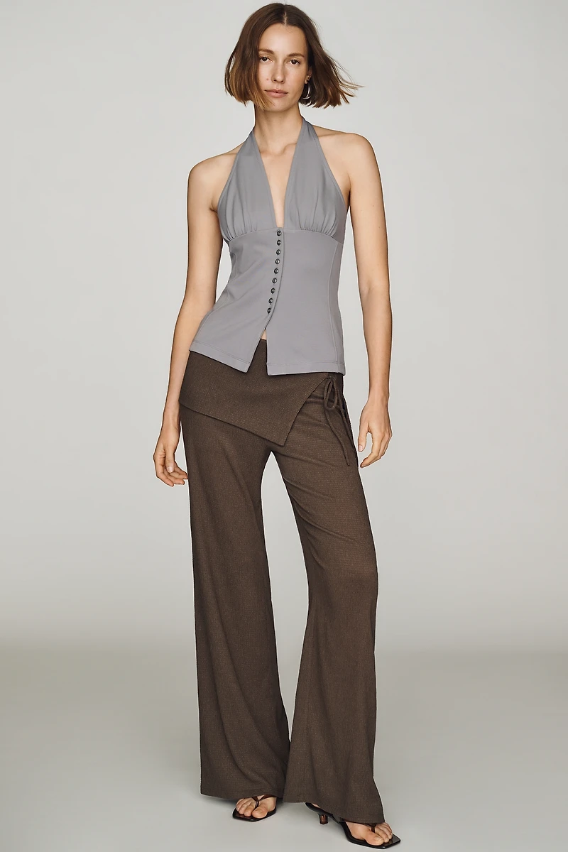 Maeve Plunge Halter Top