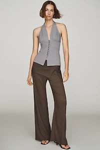 Maeve Plunge Halter Top