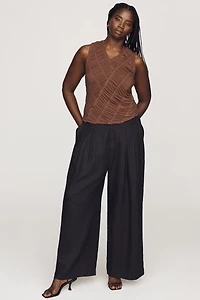 Pilcro Ruched Mesh Tank