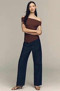 By Anthropologie Fitted Off-Shoulder Top