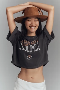 Girl Dangerous Damn Good Mama Crop Boyfriend Tee