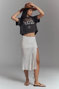 Girl Dangerous Damn Good Mama Crop Boyfriend Tee