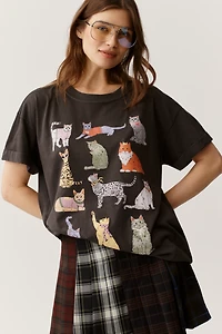 Girl Dangerous Cats Graphic Tee
