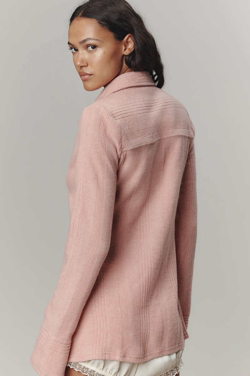 Pilcro Brushed Buttondown Cardigan Sweater