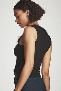 Maeve Tie-Front V-Neck Top