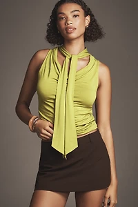 By Anthropologie Cowl-Neck Scarf Tank