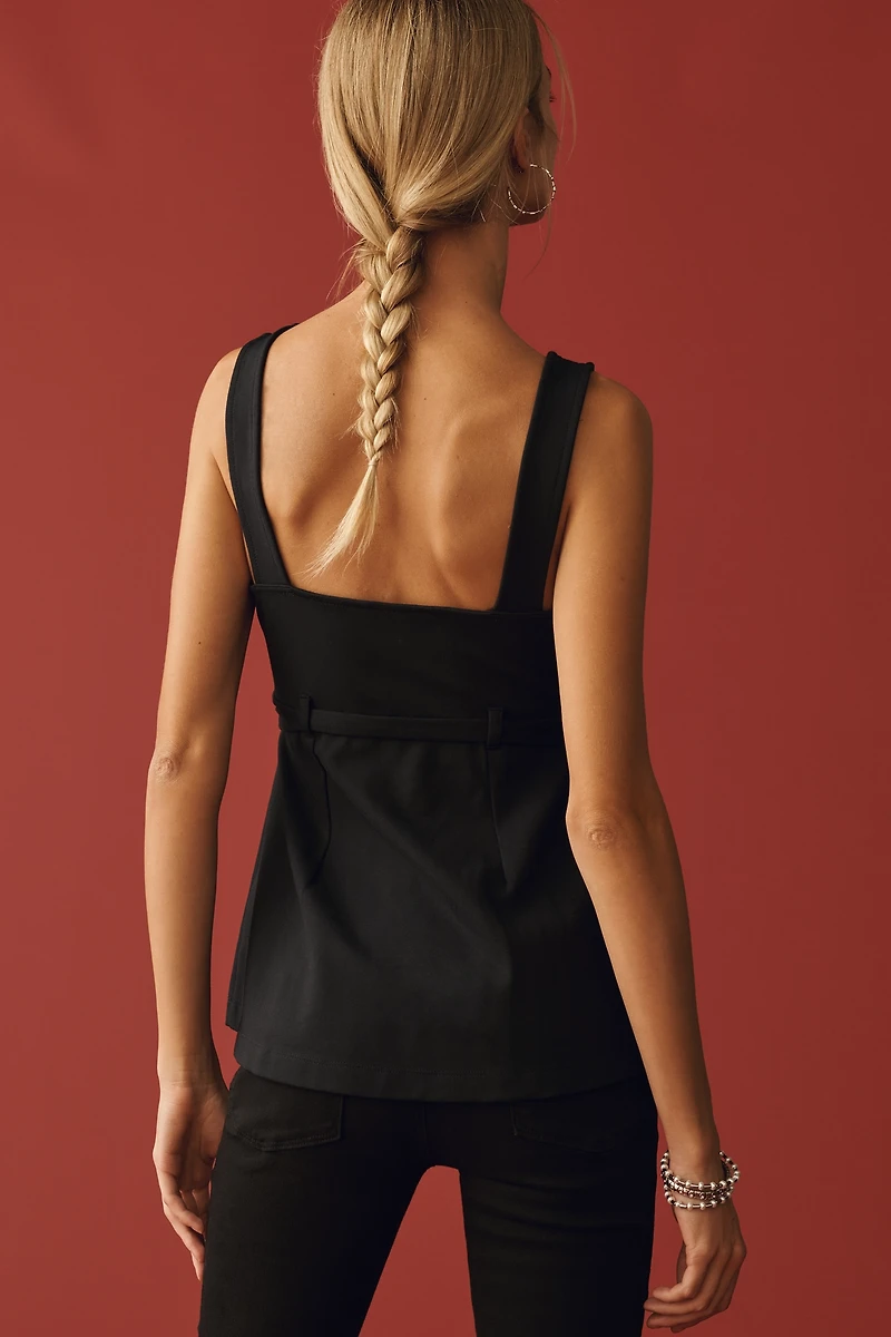 Maeve Belted Peplum Top