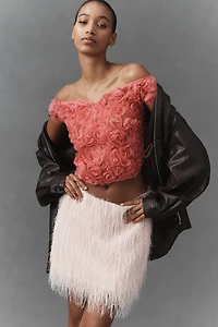 Maeve Off-Shoulder Rosette Top