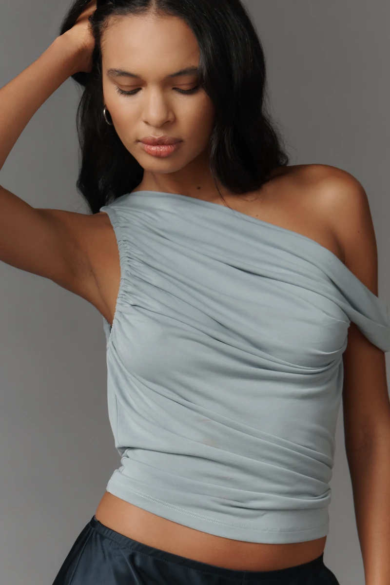 Central Park West Off-Shoulder Ruched Top