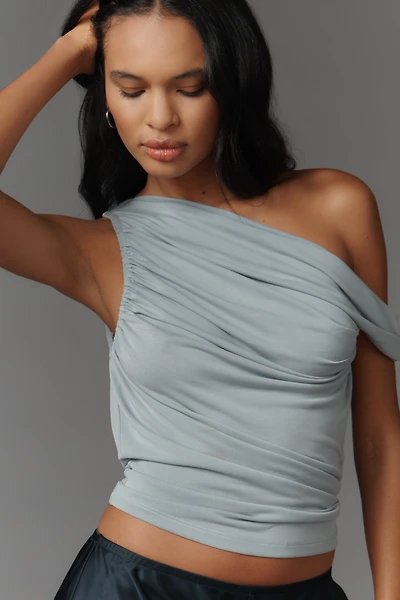 Central Park West Off-Shoulder Ruched Top