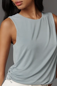 Central Park West Cupro Draped Tank
