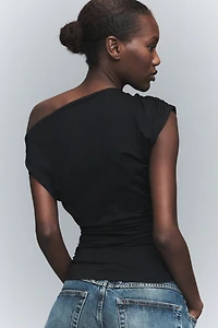 Susana Monaco Off-Shoulder Ruched Top