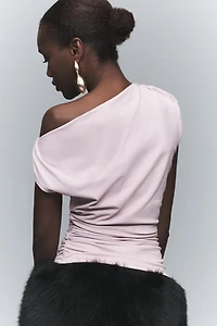 Susana Monaco Off-Shoulder Ruched Top