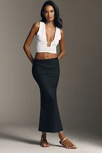 Susana Monaco Sleeveless Plunged Halter Top