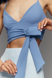 Susana Monaco Sleeveless V-Neck Wrap Top