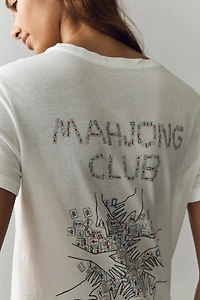 Unfortunate Portrait Mahjong Club Cotton Graphic Tee