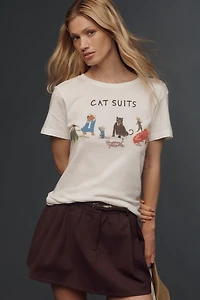 Unfortunate Portrait Cat Suits Graphic Tee