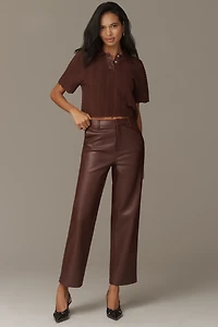 En Saison Delphine Short-Sleeve Polo Top