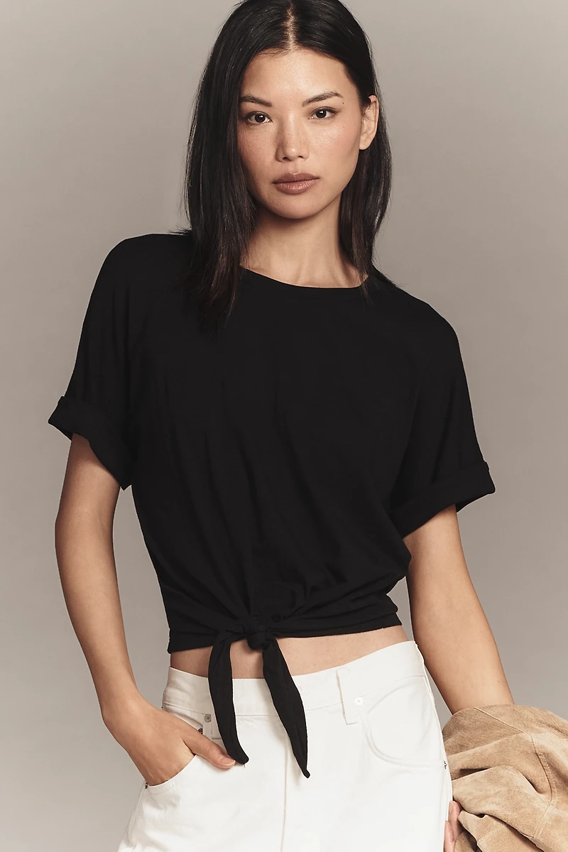 Sanctuary All Day Tie-Front Tee