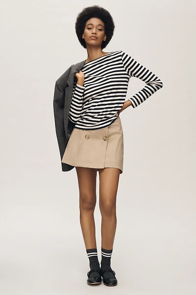Sanctuary Long-Sleeve Boat-Neck Top